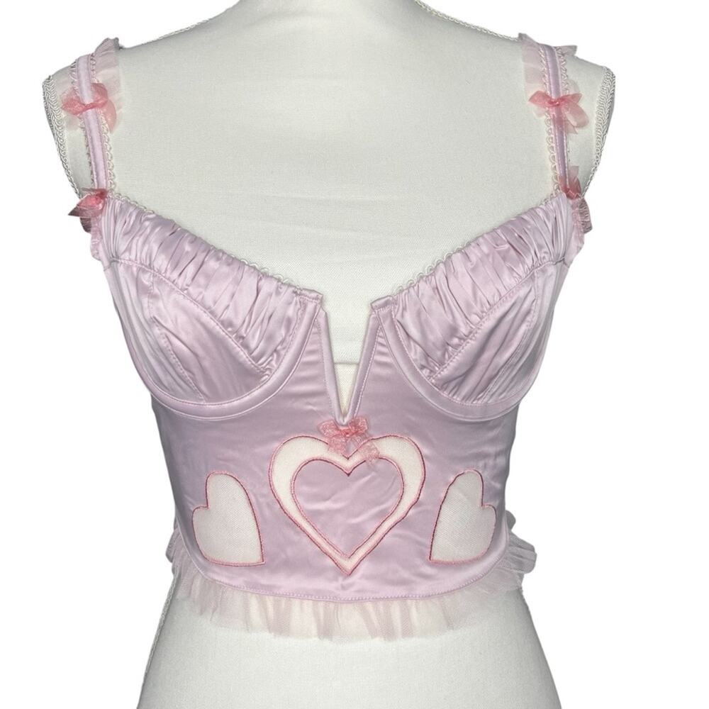 NWT For Love and Lemons Heart Bustier Size Small - Picture 4 of 8